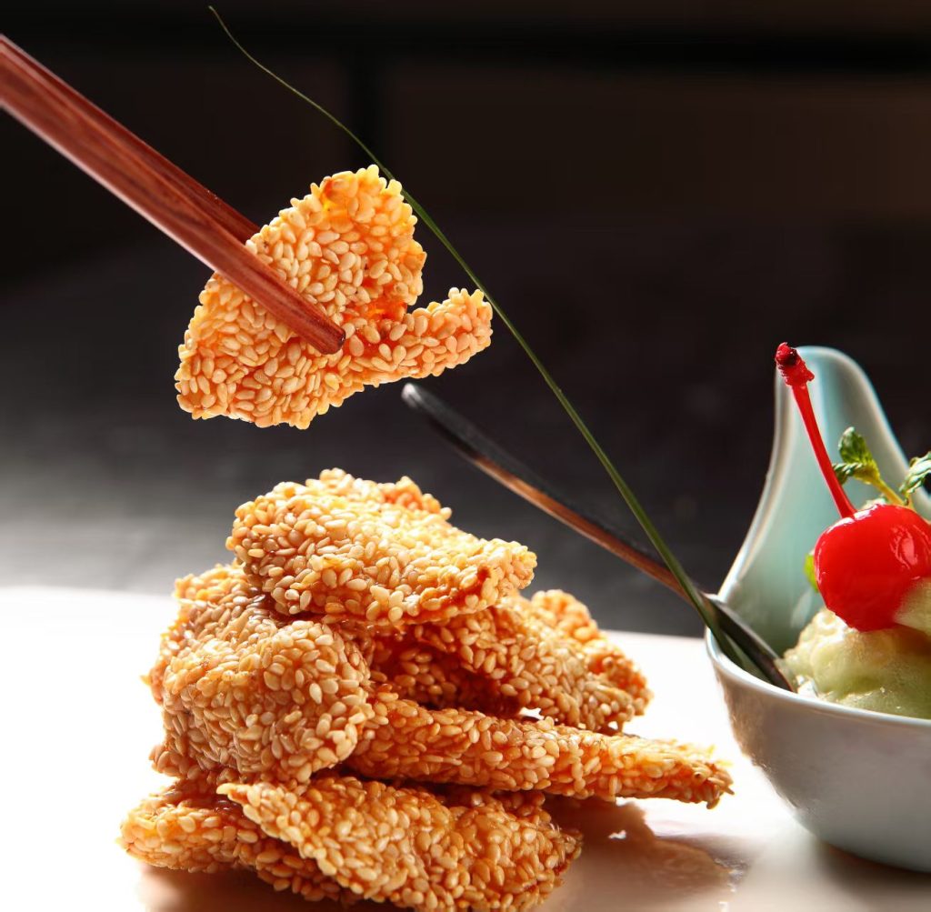 芝麻鸡,馋口小禾,昌德食材,昌德食品